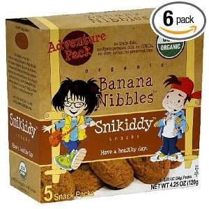 Snikiddy Snacks Banana Nibbles Adventure Pack, 5 Count, 4.25 Ounce 