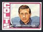 1972 Topps John Unitas #165 NEAR MINT+