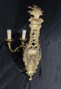 Set 6 Ormolu Italian Sconces Wall Lights Appliques Nept  