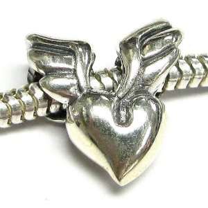  Queenberry Sterling silver Wing Heart with Lock Love You 