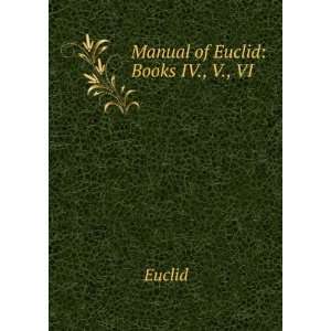  Manual of Euclid Books IV., V., VI. Euclid Books