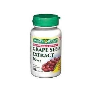  Natures Bounty Grape Seed Standardized Extract 50mg 