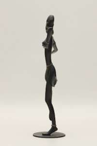   Signed Art Deco Austrian Hagenauer Bronze African Dancer Statue  