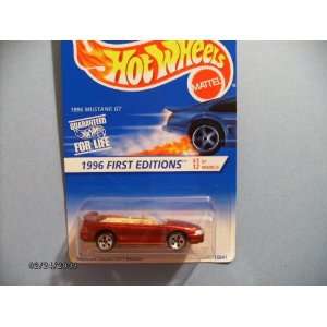  Hot Wheels 1996 First Edition Mustang Gt with 5 Dot Wheels 