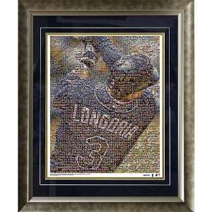  Tampa Bay Rays Evan Longoria Framed 16x20 Mosaic by 