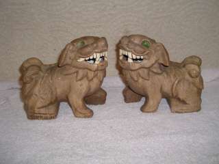Brayton Laguna Foo Dogs/Lion Figurines Retro Modernist  