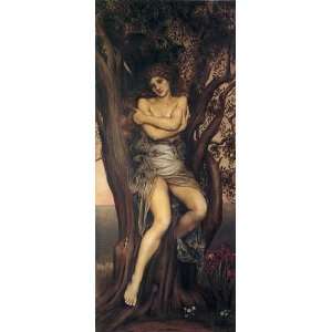 FRAMED oil paintings   Evelyn de Morgan   24 x 56 inches   Dryad 