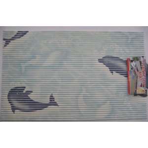 WHALE SCENE MAT 25.5 L X 16 W 