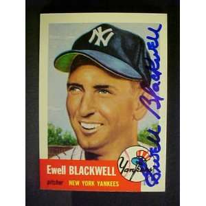  Ewell Blackwell New York Yankees #31 1953 Topps Archives 