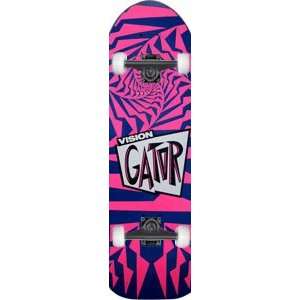  Vision Gator 2 Complete Skateboard   10.25 Blue/Pink w 