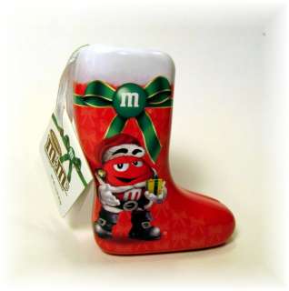 sWORLD RED HOT CHRISTMAS STOCKING 2011 HOLIDAY TIN ORNAMENT NEW 