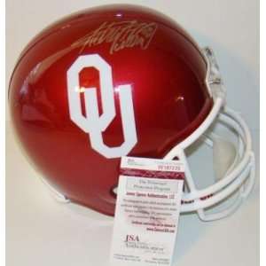 Adrian Peterson SIGNED OU F/S Replica Helmet JSA   Autographed NFL 
