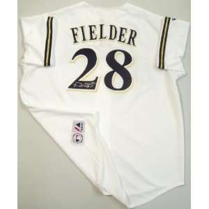  Prince Fielder Signed Jersey   Replica