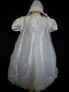 New Baby Girl Toddler Christening Baptism Formal Dress Gown size 18 30 
