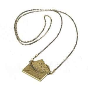  Charmed by Stacy Vintage Love Letter Envelope Necklace 