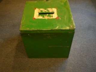 VINTAGE SCOTT TOWNSHIP PA METAL BALLOT VOTING BOX  