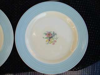 Art Deco Crown Ducal Tea Plates Reg784158  