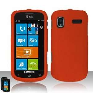  Orange Rubberized Snap on Protective Cover Case for 