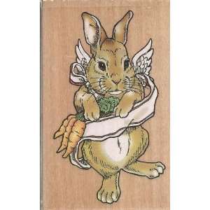  Angel Bunny Joanne West Wood Mounted Rubber Stamp (G7002 