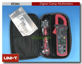 Uni T UT 201 Digital Clamp Multimeter Ohm Voltmeter  
