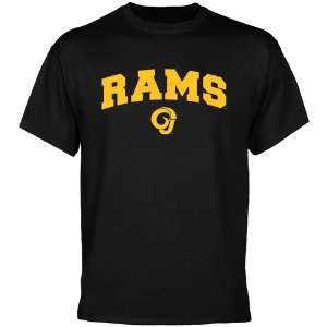  NCAA Angelo State Rams Black Logo Arch T shirt Sports 