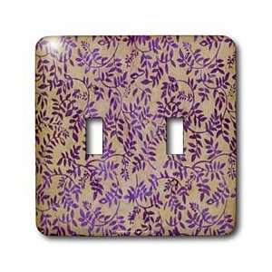 Lee Hiller Designs Batik Print   Violet Vines Batik   Light Switch 