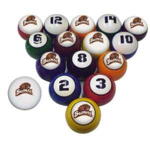     16 ball, numbered set including logod cue ball
