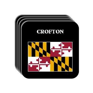 US State Flag   CROFTON, Maryland (MD) Set of 4 Mini Mousepad Coasters