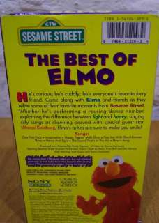SESAME STREET The Best of Elmo VHS VIDEO 1994 074645122939  