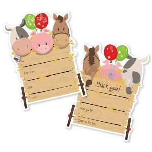  Farm Animals Fill in Invitations & Thank You Notes Health 