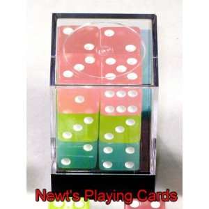  Glow in the Dark Assorted Colors 16mm Dice Game Sports 