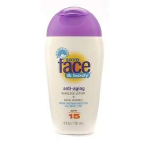 Save Face & Body SPF 15 Anti aging Sunblock Lotion 4 Oz ( Extracts of 