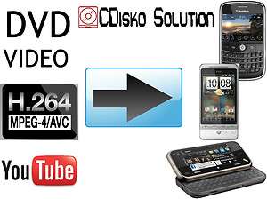   Nokia HTC Blackberry Video Converter AVI VOB MPEG 4  Free UK Shipping