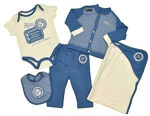 Akademiks Infant Boys 5Pc Blue Pant Set Size 0/3M 3/6M 6/9M $52  