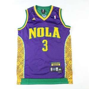 New Orleans Hornets NOLA Mardi Gras Chris Paul Swingman Jersey  