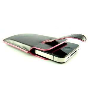  Apple iPhone 4 vertical Leather Holster Case with Scratch 