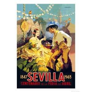  Sevilla Centenario de la Feria de Abril Giclee Poster 
