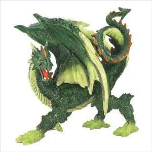 Emerald Dragon Statue / Figurine 
