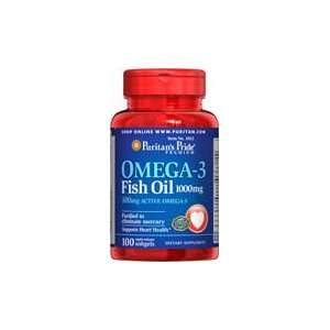  Omega 3 Fish Oil 1000 mg 1000 mg 100 Softgels Health 