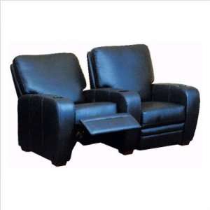 Bass Bijou Row of Two Loungers Bijou Row of Two Home Theater Chairs 