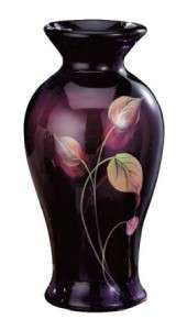 Fenton Vision on Aubergine HP Vase, c. 2006  