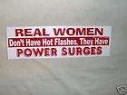 Women Dont Belch, Snore or Fart Bumper Sticker Rare  