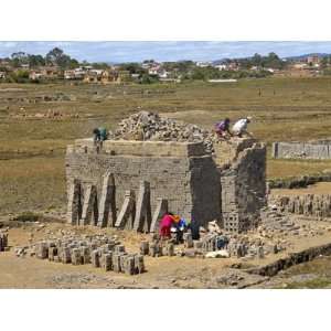 Brick Production in Antananarivo, Madagascar, Africa Photographic 