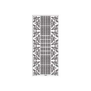  Tattoo King Metallic Stickers scroll Borders With Sconce 