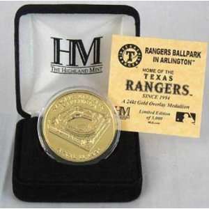  Texas Rangers   Rangers Ballpark   24KT Gold Commemorative 