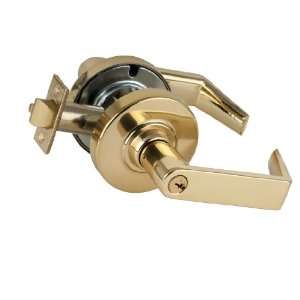   ND60PD 605 Bright Brass Vestibule Lock Rhodes Lever
