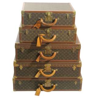 Louis Vuitton Vintage Stacked Luggage Decorative table  