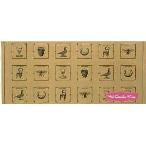  Maison De Garance Tea and Brown Patches 54 Linen/Cotton 