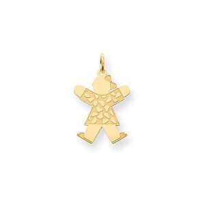    24k Gold Plated Nugget Small Girl Child Pendant Charm Jewelry