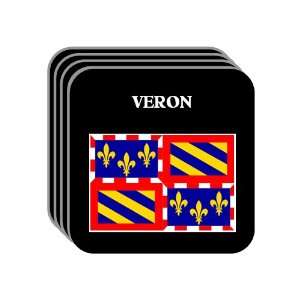  Bourgogne (Burgundy)   VERON Set of 4 Mini Mousepad 